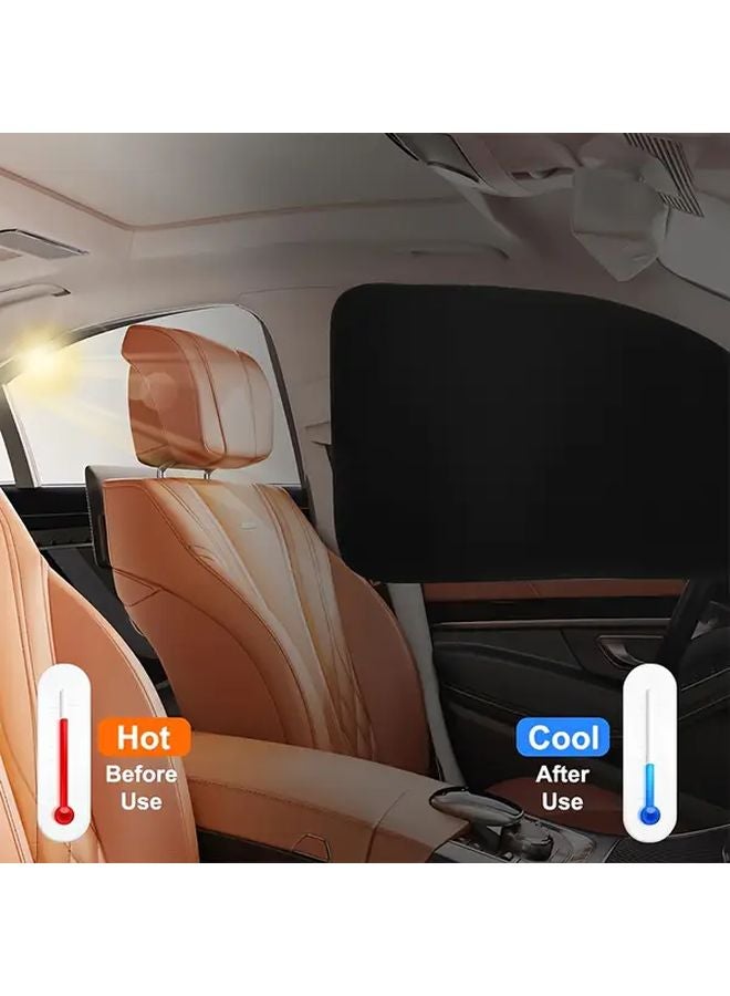 Magnetic Car Sunshade Set 2pc Front And 2pc Rear Window Sun Protection - Image 5
